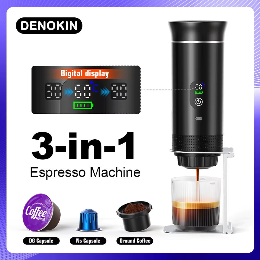 Portable Espresso Machine 3-in-1