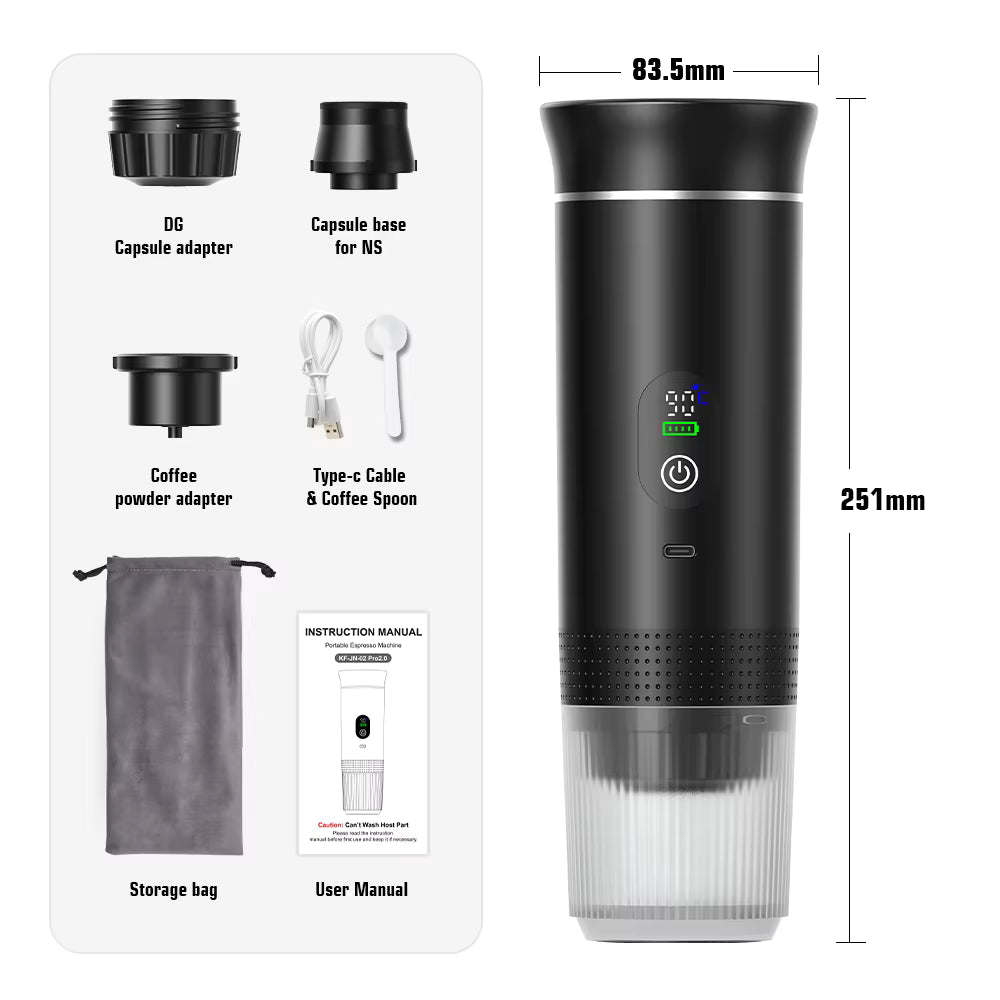 Portable Espresso Machine 3-in-1