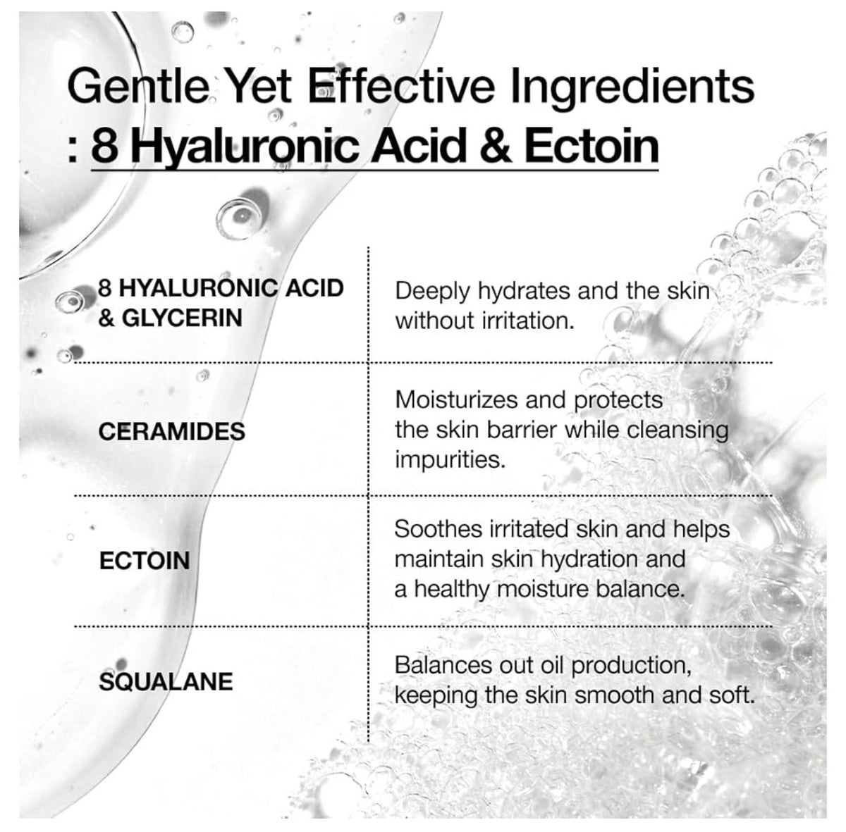 ANUA 8 HYALURONIC ACID MOISTURIZING GENTLE GEL CLEANSER