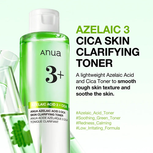 ANUA Azelaic 3 Cica Skin Clarifying Toner