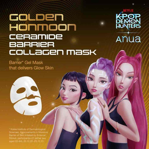 ANUA KPop Demon Hunters Ceramide Barrier Collagen Mask 4pcs