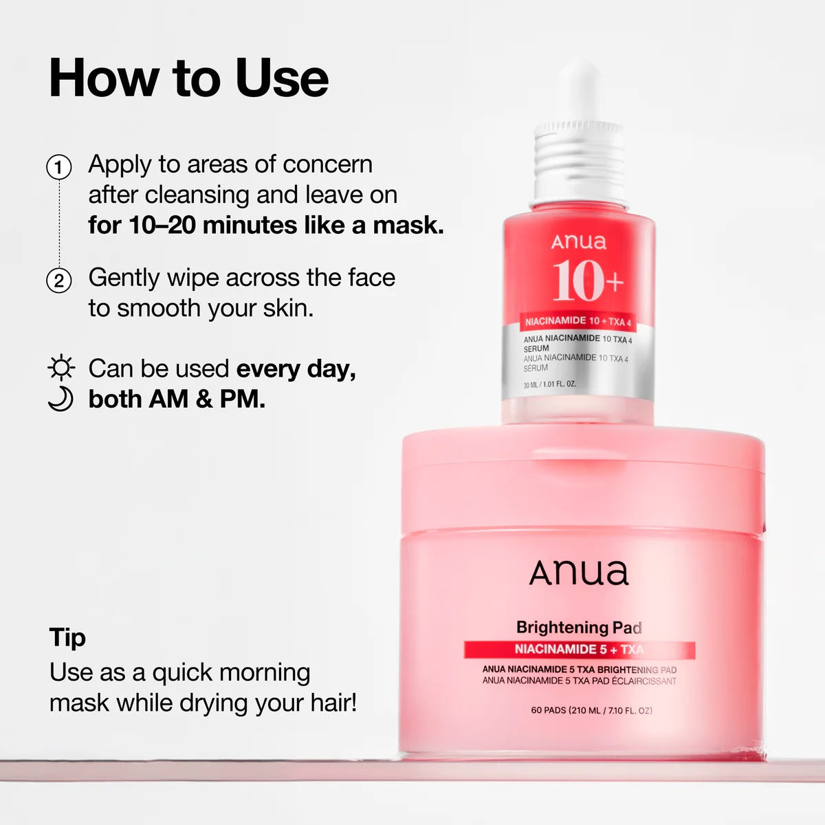 ANUA Niacinamide 5 TXA Brightening Pad