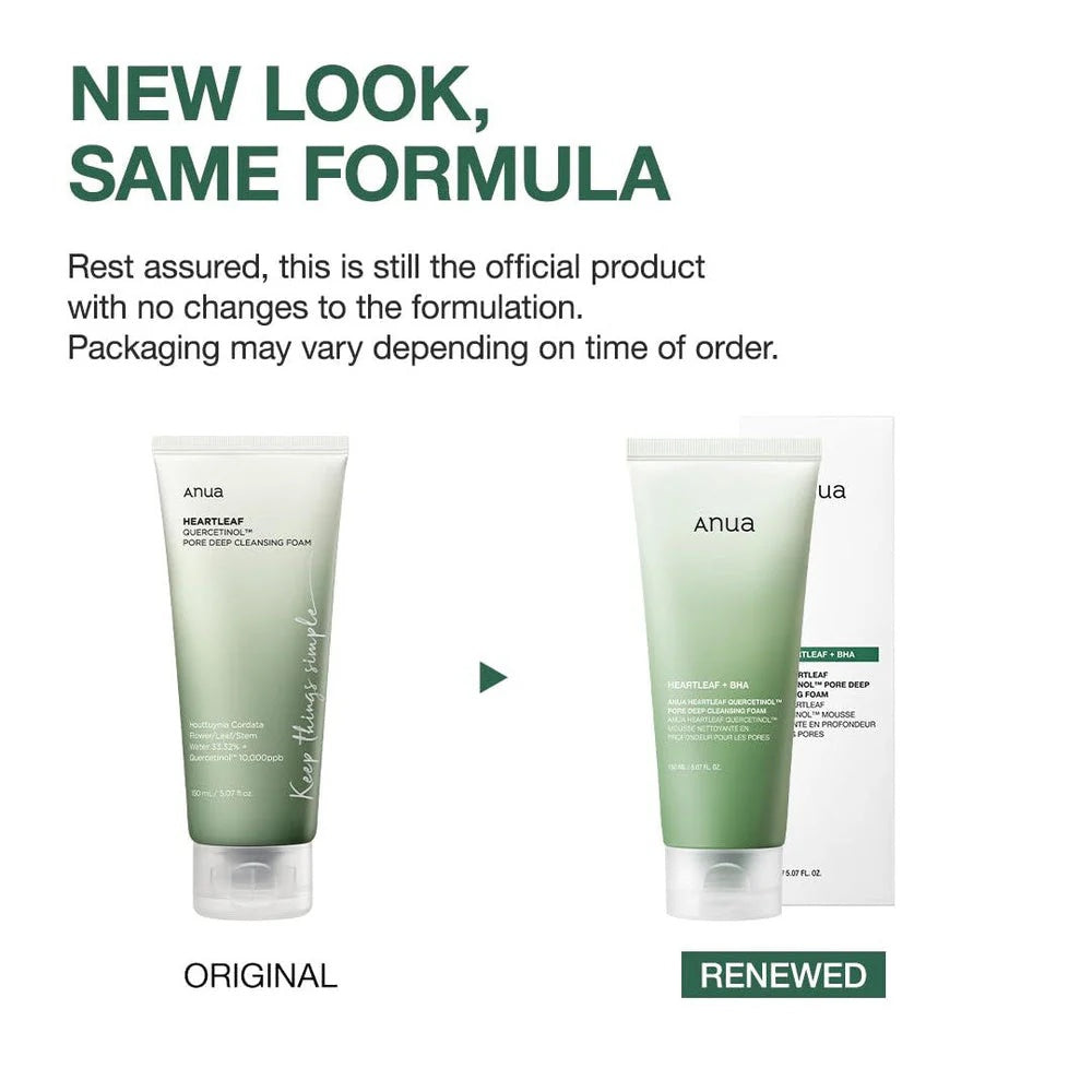 ANUA HEARTLEAF PORE DEEP CLEANSING FOAM 150ML