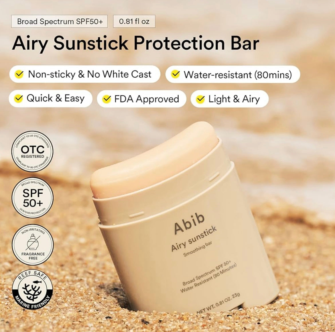 Abib Air Sunstick Smoothing Bar