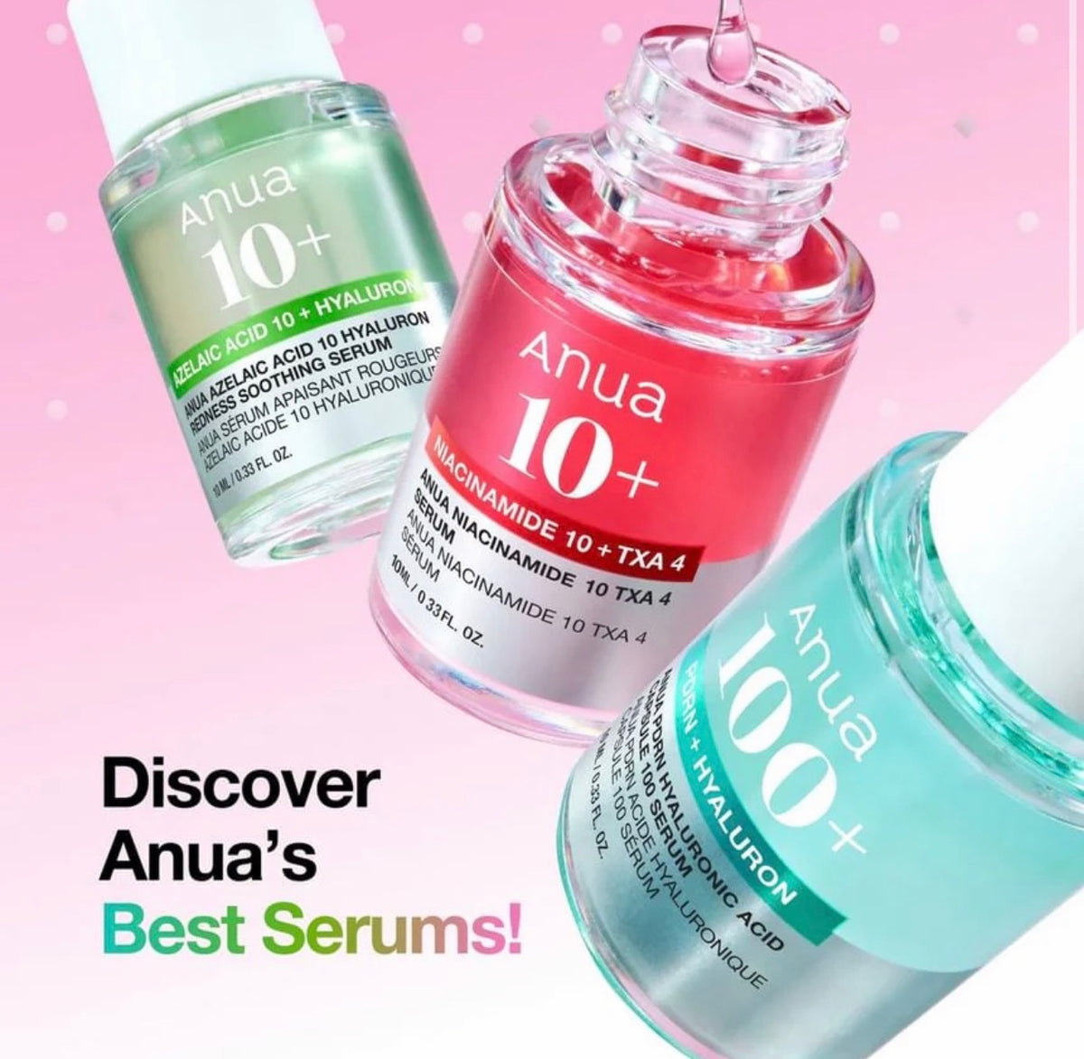 Anua - Serum Minis - 100 Pdrn + Hyaluron - 10+ Niacinamide- Azelaic Acid 10