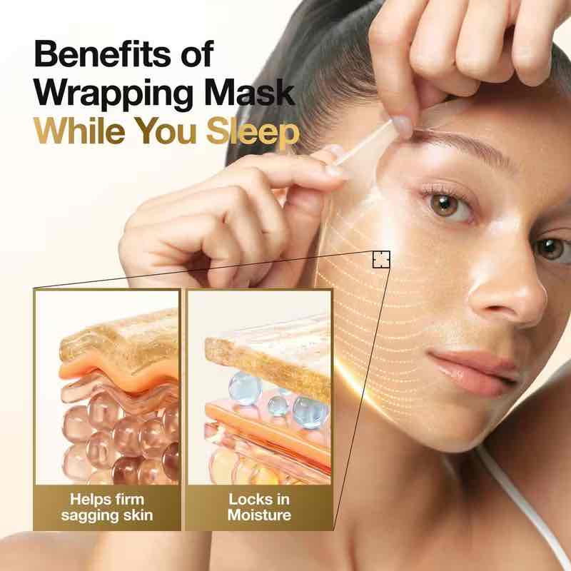 Anua Kpop Demon Hunters Golden Firming Collagen Wrapping Mask 80ml