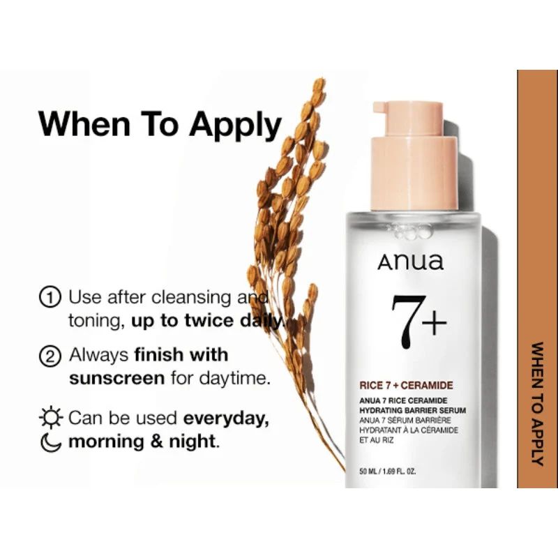 Anua Rice Ceramide 7 Hydrating Barrier Serum