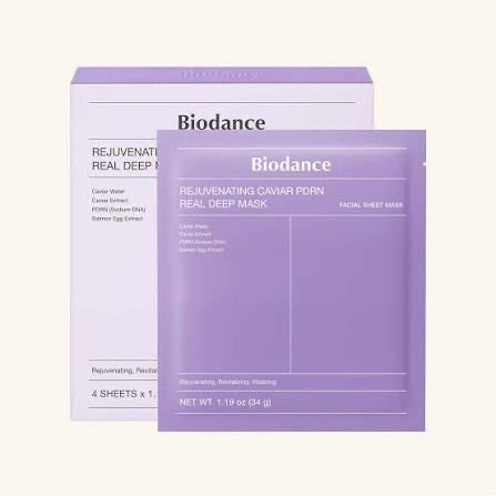 BIODANCE REJUVENATING CAVIAR PDRN REAL DEEP MASK - Pack of 4