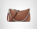 Calvin Klein Pebbled Leather Chain Shoulder Bag