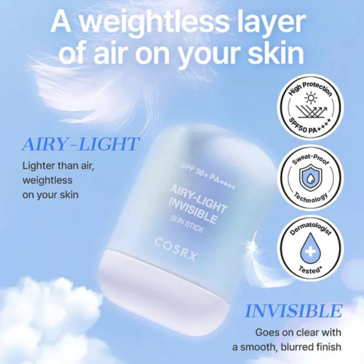 COSRX Airy-Light Invisible Sun Stick