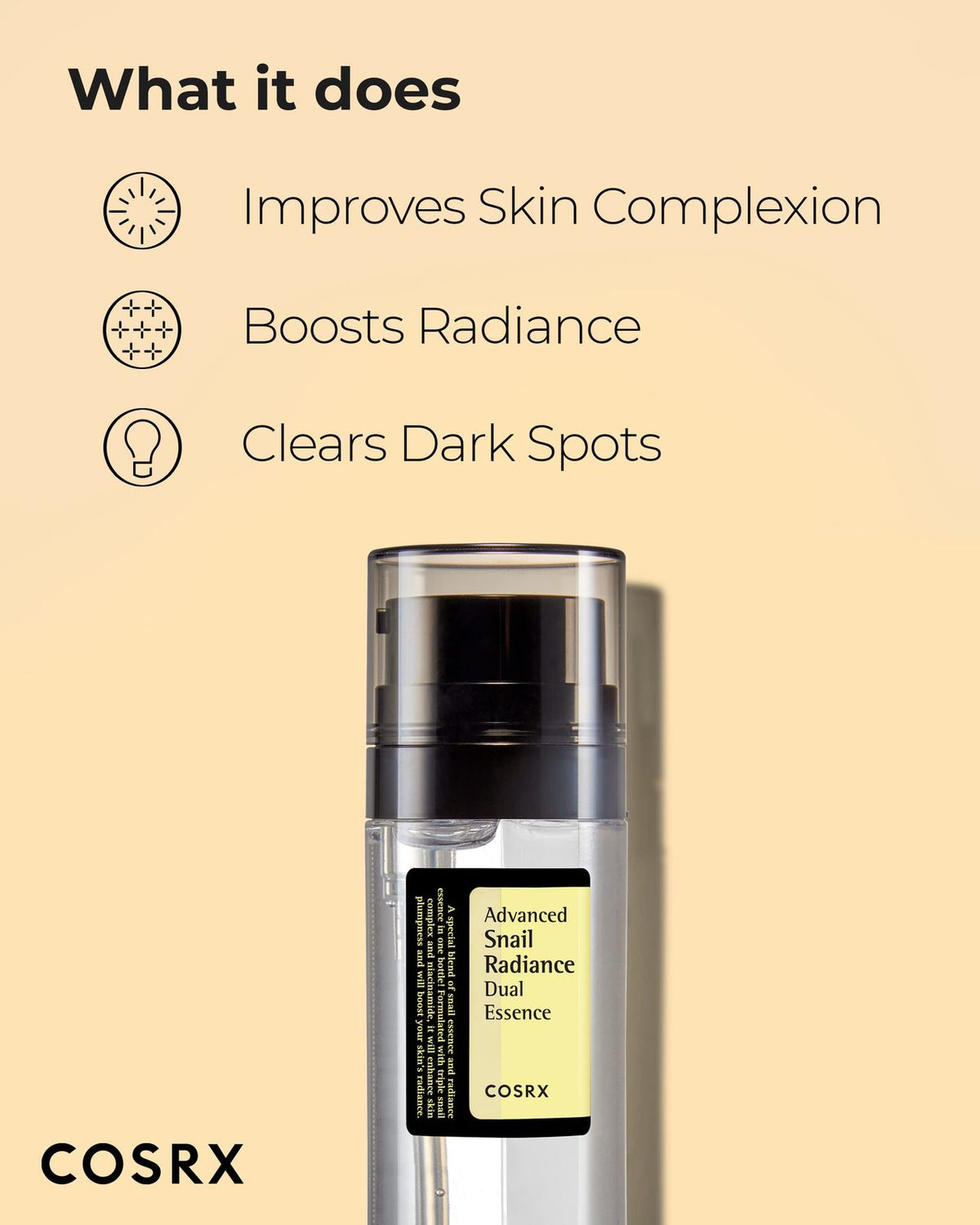 COSRX Advanced Snail Radiance Dual Essence 80ML