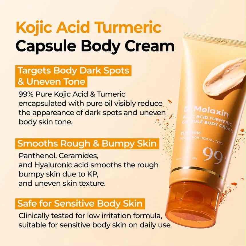 Dr. Melaxin Kojic Acid Turmeric Capsule Body Cream
