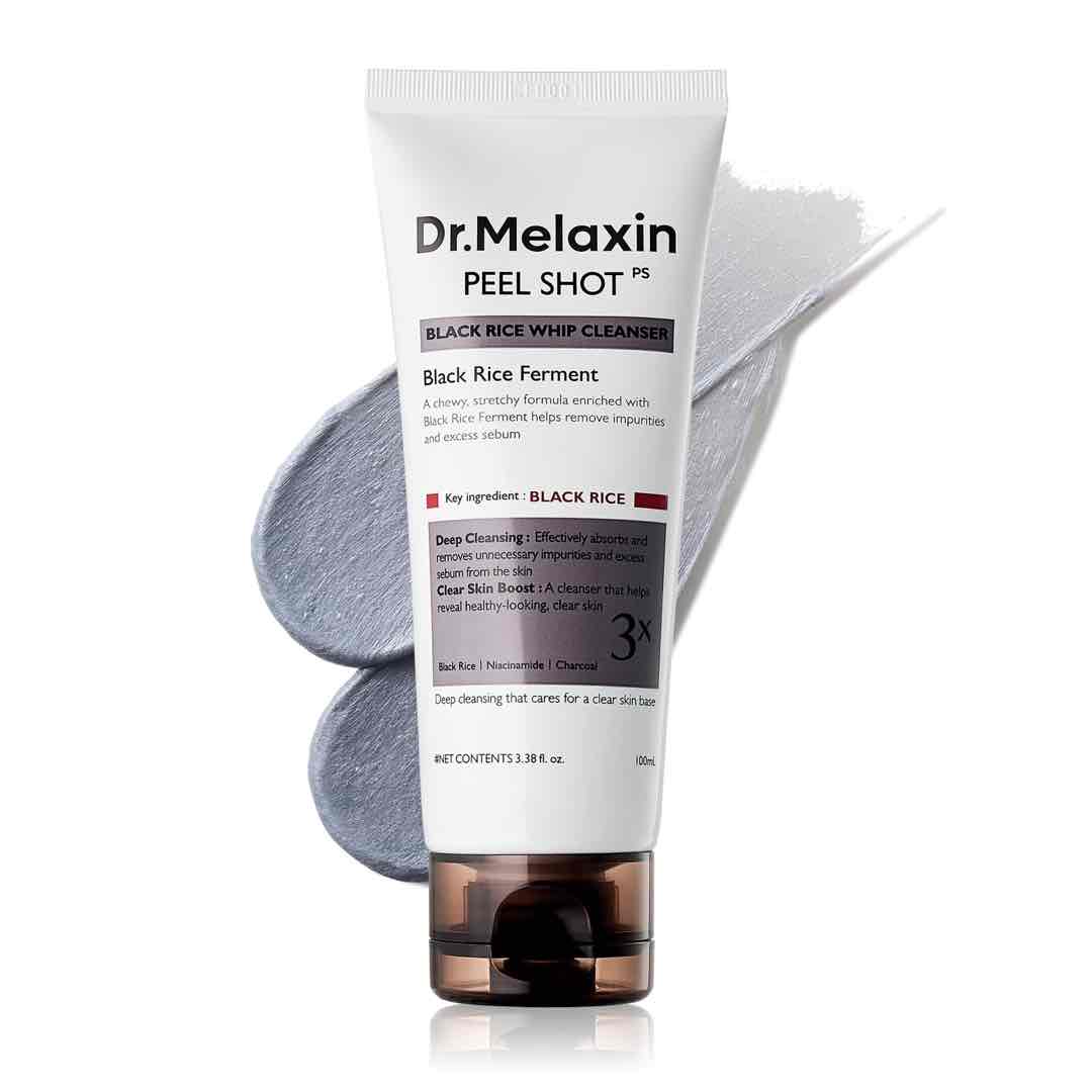 Dr. Melaxin Peel Shot Black Rice Whip Cleanser