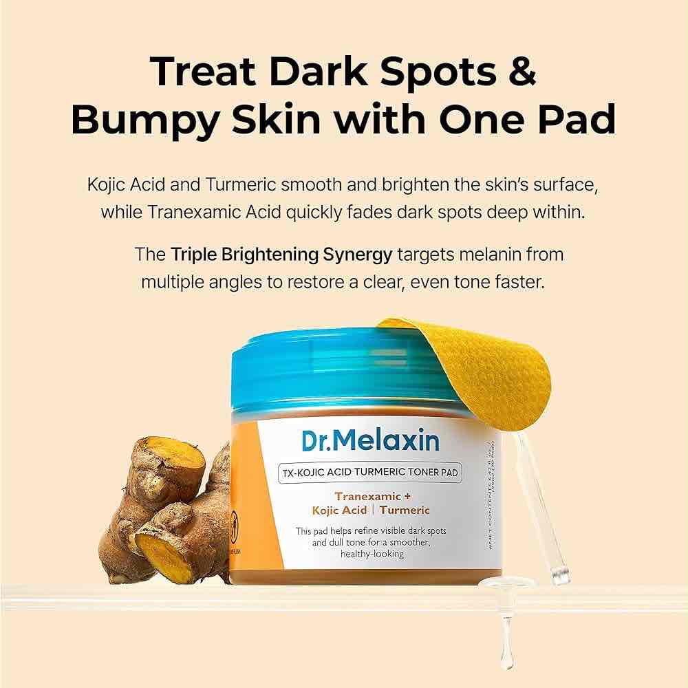 Dr. Melaxin TX-Kojic Acid Turmeric Toner Pad