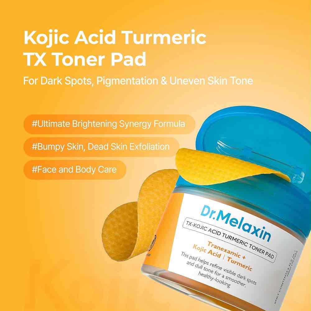 Dr. Melaxin TX-Kojic Acid Turmeric Toner Pad