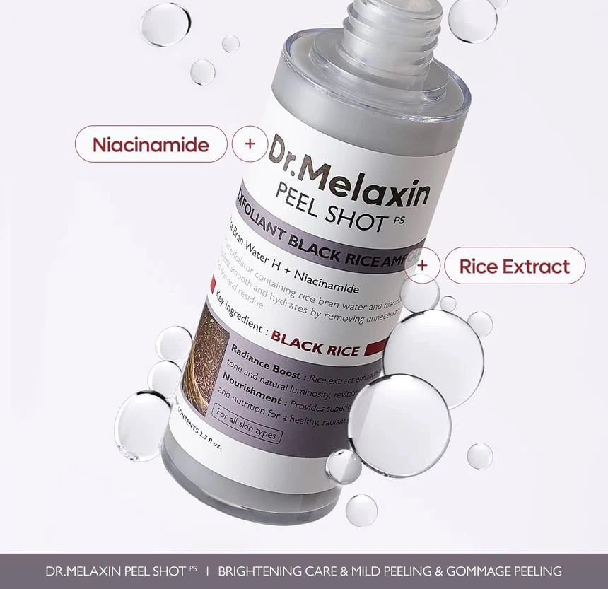 Dr. Melaxin Peel Shot Exfoliating Black Rice Ampoule 80ml