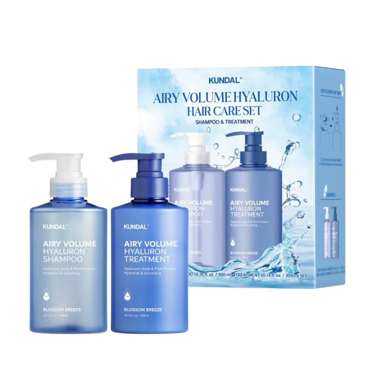 KUNDAL AIRY VOLUME HYALURON HAIR CARE SET