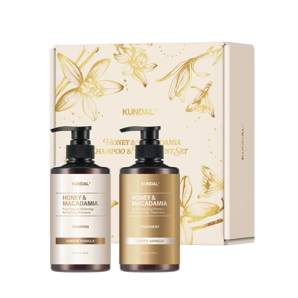 KUNDAL NATURE HAIR CARE HOLIDAY EDITION 300 ML - AMBER VANILLA