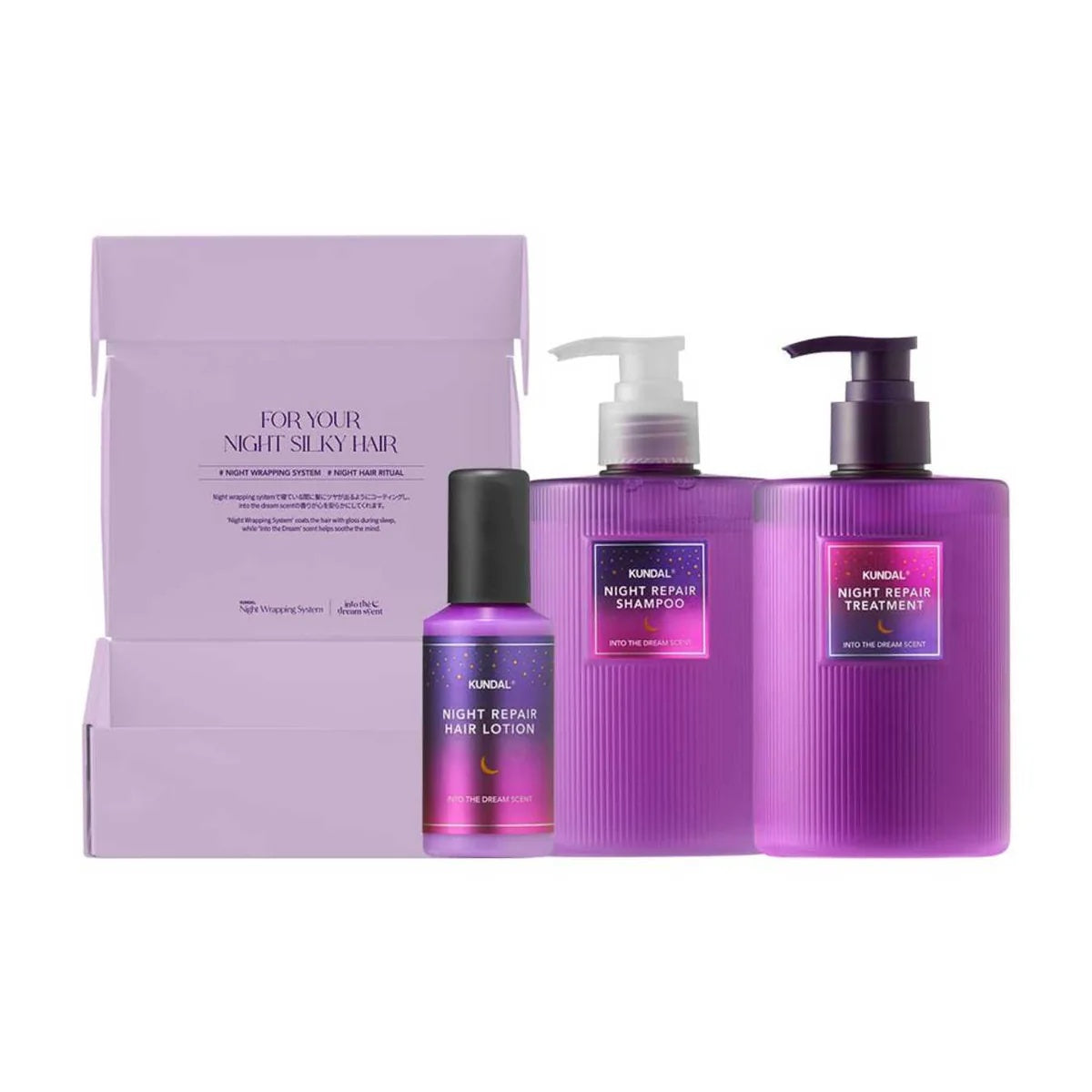 KUNDAL NIGHT REPAIR HAIR CARE SET - INTO THE DREAM