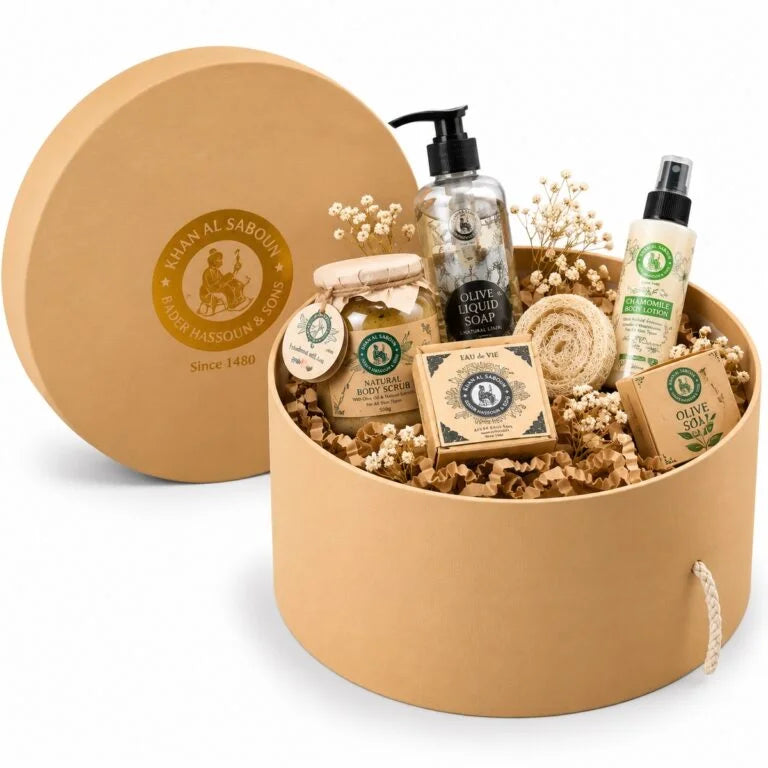 Large Round Box Collection | Khan Al Saboun