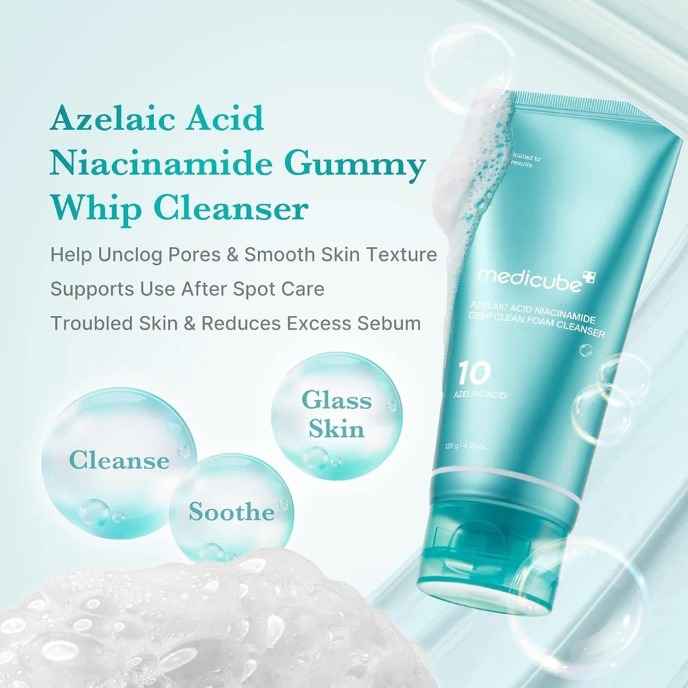 Medicube Azelaic Acid Niacinamide Deep Clean Foam Cleanser