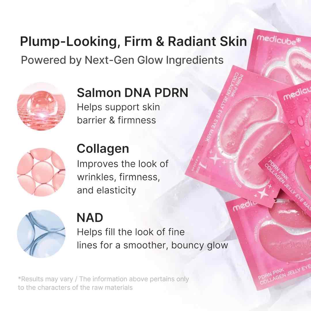 Medicube PDRN Collagen Pink Jelly Eye Mask