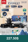 Momaz Everest Series 18-Piece Hard Non-Stick Cookware Set