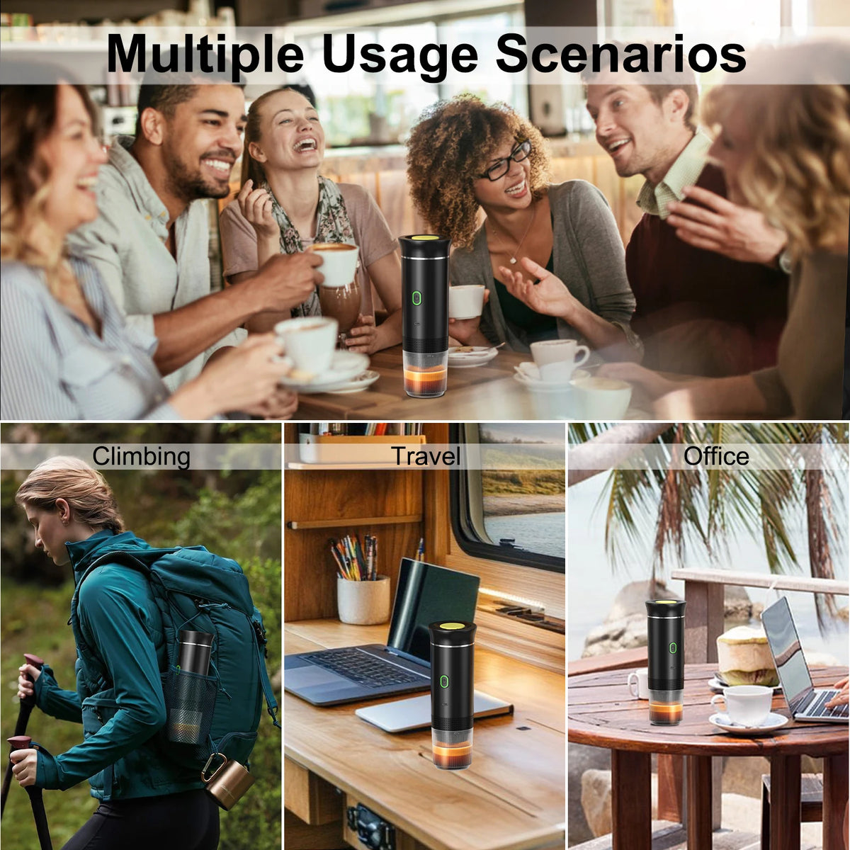 Portable Espresso Machine 3-in-1